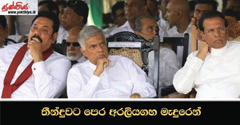 තීන්දුවට පෙර අරලියගහ මැදුරෙන්