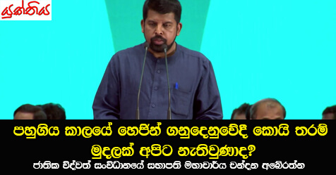 පහුගිය කාලයේ හෙජින් ගනුදෙනුවේදී කොයි තරම් මුදලක් අපිට නැතිවුණාද? නමුත් ඒවට කිසිදු කි‍්‍රයාමාර්ගයක් නැහැ – ජාතික විද්වත් සංවිධානයේ සභාපති මහාචාර්ය චන්දන අබේරත්න