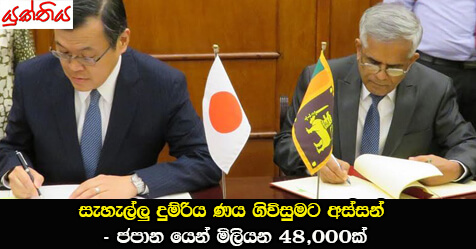 සැහැල්ලු දුම්රිය ණය ගිවිසුමට අස්සන් – ජපාන යෙන් මිලියන 48,000ක්