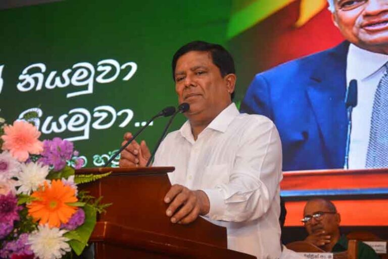 නිදහසින් පසු කාගේත් වැරදි රනිල් නිවැරදි කරමින් සිටිනවා – එජාප සභාපති  වජිර අබේවර්ධන