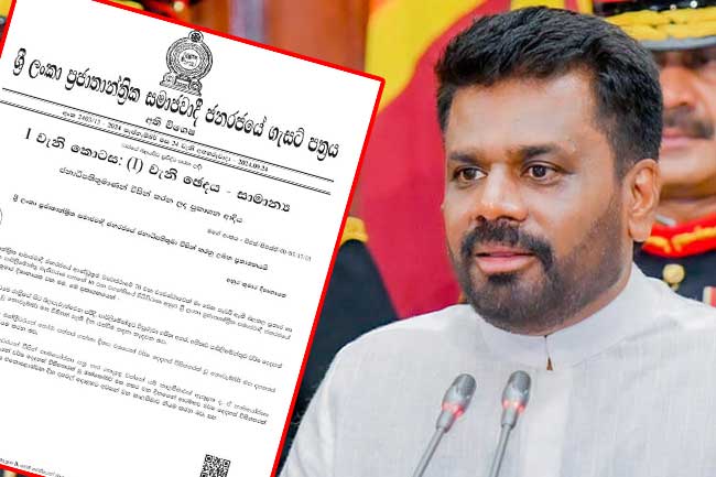 පාර්ලිමේන්තුව විසුරුවයි – මහමැතිවරණය නොවැම්බර් 14